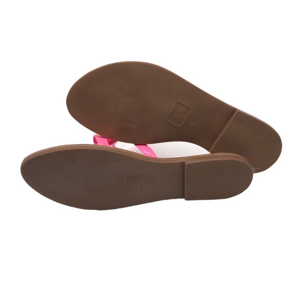 Schutz Womens Pink Lyta Patent Leather Strappy Flat Sandals Size 7B - Picture 5 of 6
